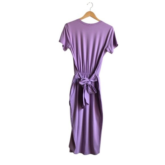 Smash + Tess Rebecca Wrap Style Dress Small Lovely Lavender Midi NWT - Picture 8 of 14